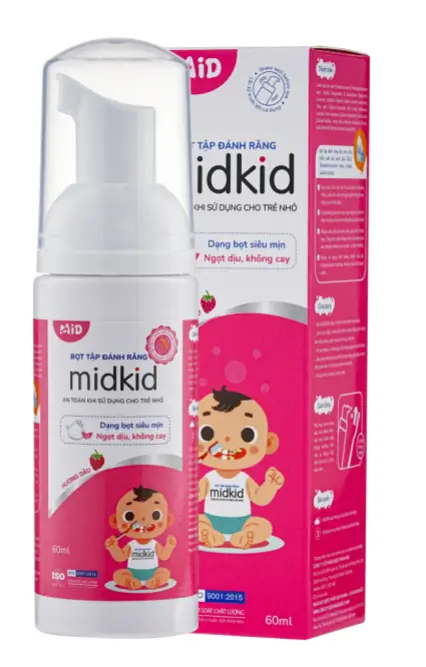 Bọt tập đánh răng midkid