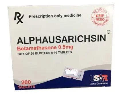 Thuốc kháng viêm Alphausarichsin hộp 20 vỉ x 10 viên