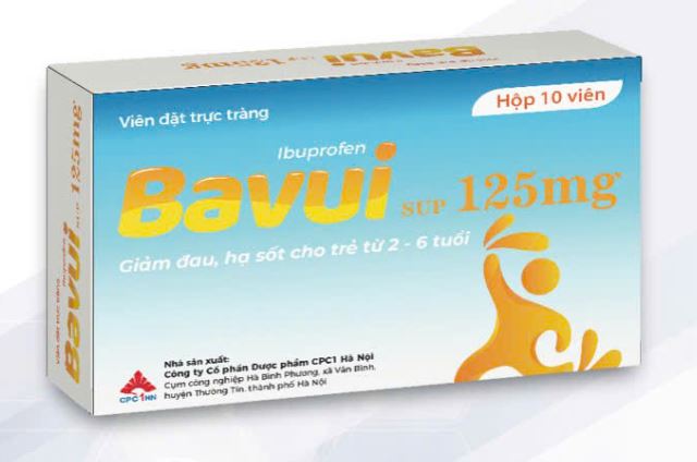 Viên đặt Bavui điều trị ngắn hạn các triệu chứng đau