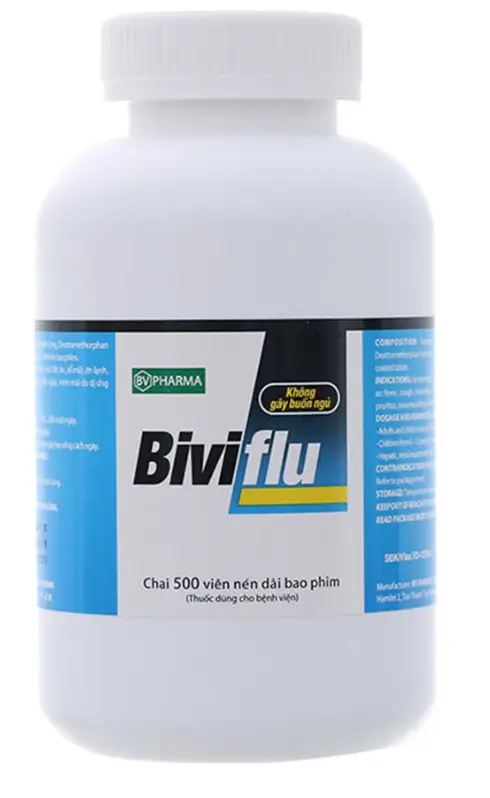 Biviflu (lọ 500 viên) điều trị các tình trạng đau nhức ở các khớp, khối cơ bắp