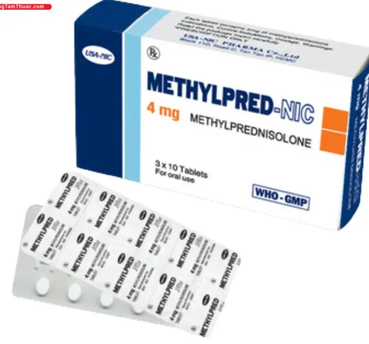 Methylpred-NIC 4mg điều trị nhiều bệnh liên quan đến viêm, dị ứng,...