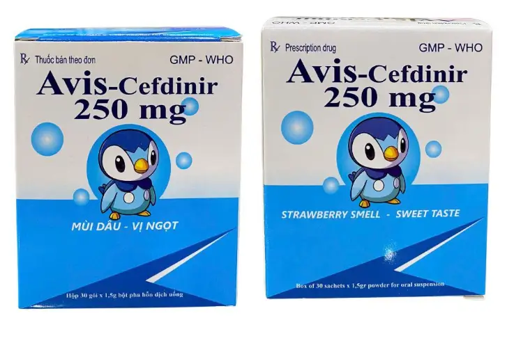Avis-Cefdinir 250mg điều trị nhiễm khuẩn nhẹ đến vừa