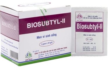 Men tiêu hoá sống Biosubtyl-II điều trị tiêu chảy, viêm đại tràng, rối loạn tiêu hoá (25 gói x 1g)