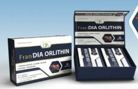 FranDIA ORLITHIN Dùng cho người bị viêm gan, gan nhiễm mỡ, xơ gan, suy gan, men gan cao.