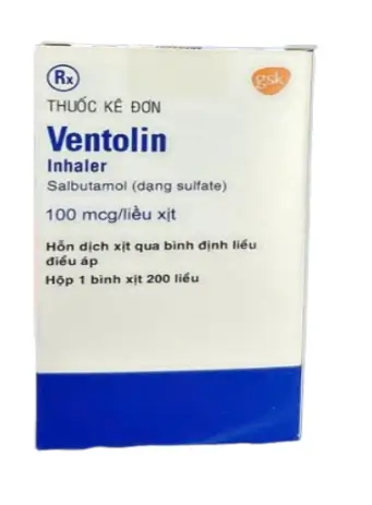 Ventolin lọ 200 liều xịt Gsk