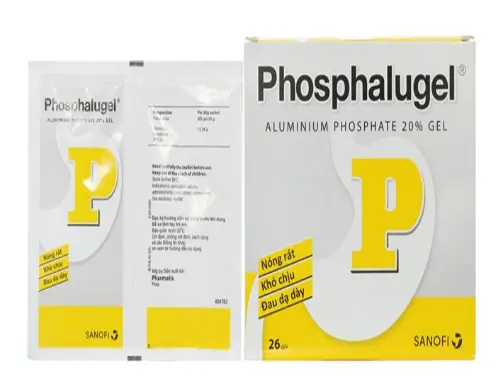 Phosphalugel Aluminium Phosphate 12.38g hộp 26 gói Sanofi
