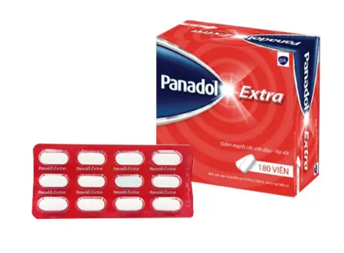 Panadol Extra hộp 15 vỉ x 12 viên nén GSK