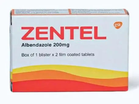Zentel Albendazole 200Mg Gsk (H/2V)