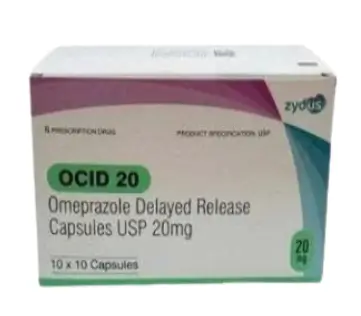 OCID Omeprazole 20mg hộp 10 vỉ x 10 viên nang Zydus Cadila