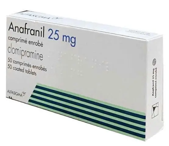Thuốc Anafranil 25 Alfasigma điều trị các bệnh rối loạn cảm xúc, và trầm cảm