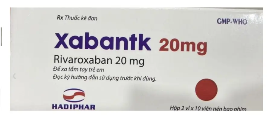Xarelto 20mg  Phòng đột quỵ và thuyên tắc mạch toàn thân