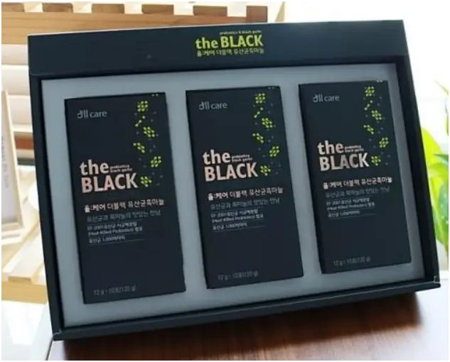 NƯỚC CHIẾT XUẤT TỎI ĐEN ALL CARE THE BLACK PROBIOTICS BLACK GARLIC 12g x 30 gói