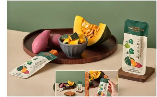 THANH KHOAI LANG + BÍ NGÔ NGỌT 20G - 촉촉단호박스틱