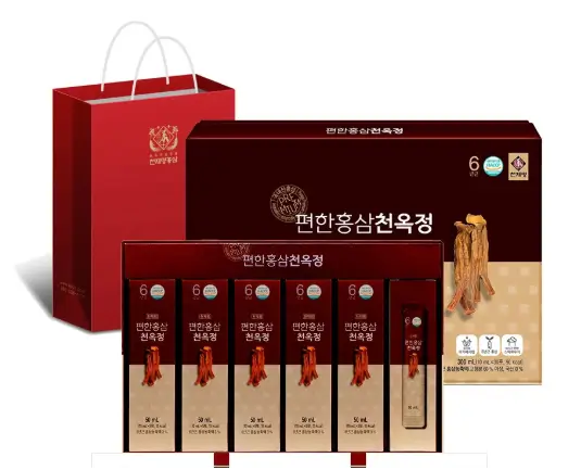 NƯỚC UỐNG HỒNG SÂM KOREAN RED GINSENG HERB EASY (10g x 30 gói)/ hộp - 편한홍삼천옥정