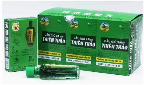 Dầu gió xanh Thiên Thảo hộp 12 lọ x12ml