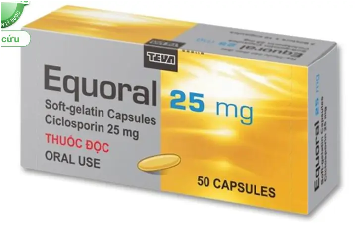 Equoral 25 mg dự phòng thải ghép sau ghép tạng (5 vỉ x 10 viên)