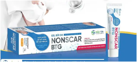 GEL BÔI DA NONSCAR BTG Làm mờ các vết thâm, vết sẹo