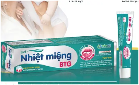 GEL NHIỆT MIỆNG BTG  Gel bôi răng, miệng giúp làm dịu mát miệng