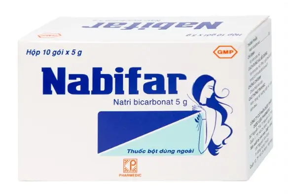 Thuốc bột Nabifar Pharmedic dùng vệ sinh phụ nữ (10 gói x 5g)