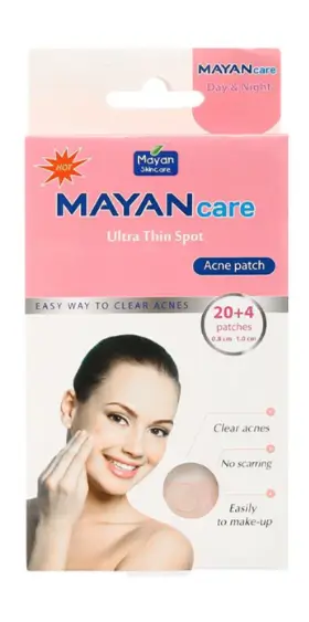Miếng dán lột mụn Mayan Care kháng viêm, giảm sưng tấy hộp 24 miếng