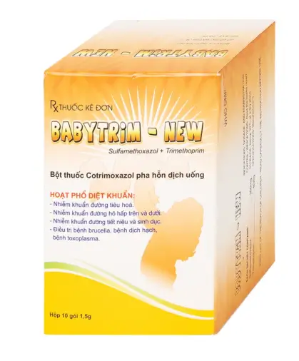 Bột uống Babytrim - New Pharbaco điều trị nhiễm khuẩn (10 gói x 1.5g)