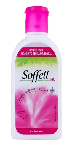 Kem xua muỗi Soffell hương hoa giúp chống muỗi trong suốt 10 giờ (60ml)