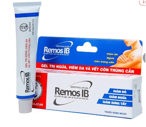Gel Remos IB trị ngứa, viêm da và vết côn trùng cắn (10g)