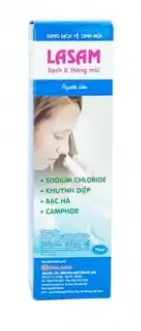 Xịt mũi Lasam xanh cho người lớn (70ml) - Hỗ trợ làm sạch mũi họng