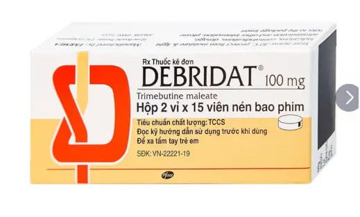 Thuốc Debridat 100mg Pfizer điều trị triệu chứng đau, rối loạn nhu động ruột và khó chịu đường ruột (30 viên)
