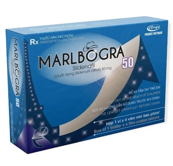 Marlbogra Eloge 50mg (Hộp 4 viên)