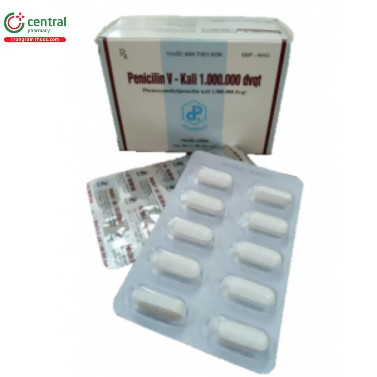 Penicilin V Kali 1.000.000 IU TW1 Pharbaco điều trị nhiễm trùng, nhiễm khuẩn