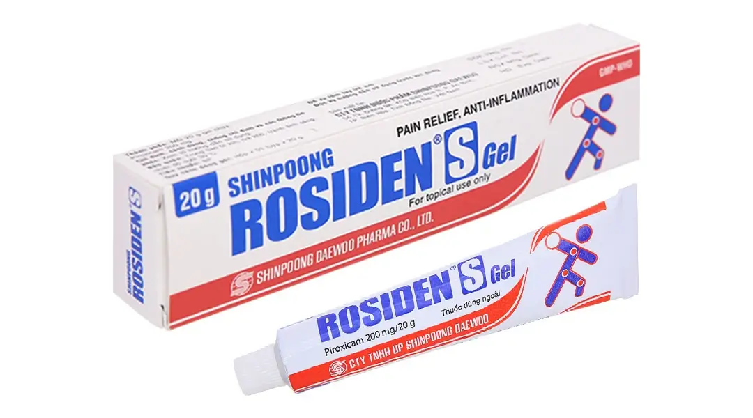Rosiden S Gel 200mg/20g giảm đau, kháng viêm tuýp 20g