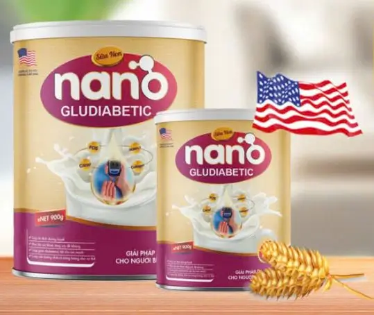 Sữa bột Nano Gludiabetic giúp tăng cường sức khỏe cho người tiểu đường