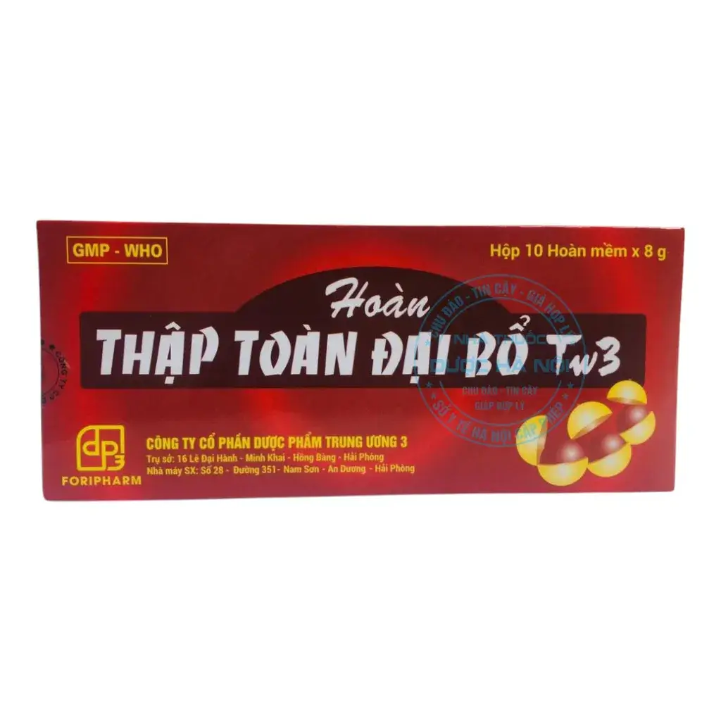 Thuốc Thập toàn đại bổ TW3 bồi bổ sức khỏe hồi phục thể lực