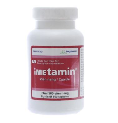 Imetamin trị viêm mũi dị ứng, mày đay - Chai 500 viên nang cứng - Imexpharm