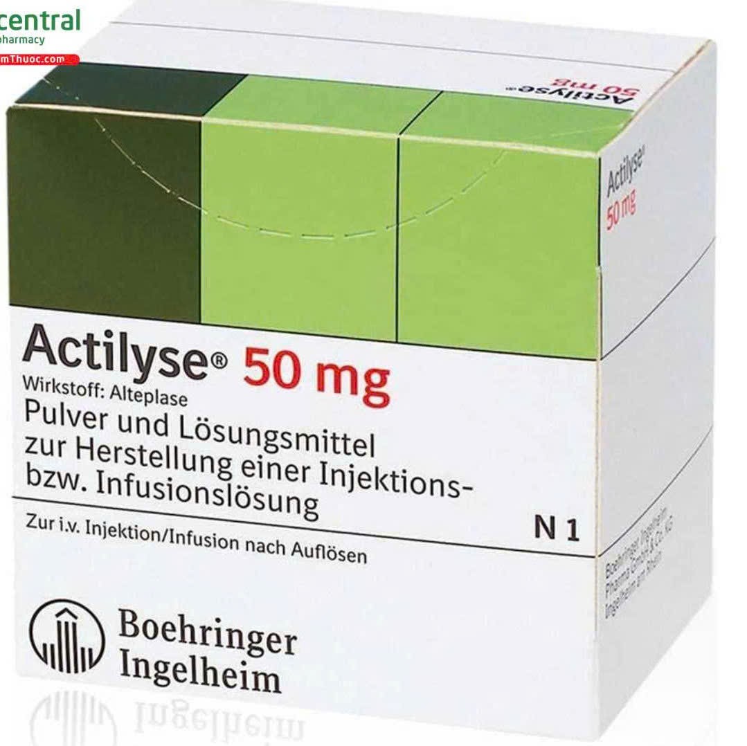 Thuốc Actilyse 50mg điều trị các bệnh lý do cục máu đông