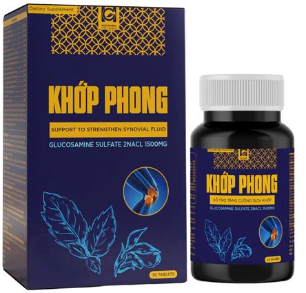 Viên uống bổ sung glucosamine KHỚP PHONG hỗ trợ xương khớp