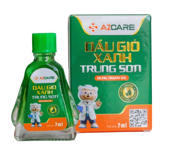 Dầu gió xanh Trung Sơn hỗ trợ giảm đau nhức, đau đầu, cảm cúm (7ml)