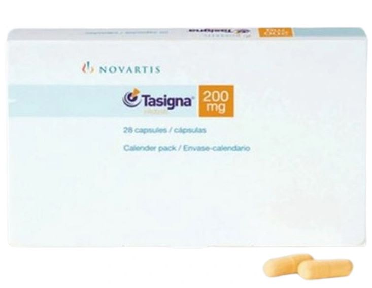 Tasigna 200mg điều trị bạch cầu tủy mạn (7 vỉ x 4 viên)