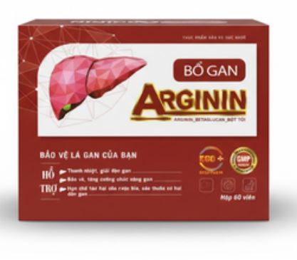 Arginine 500 hỗ trợ giải độc gan, bổ gan hộp 60 viên