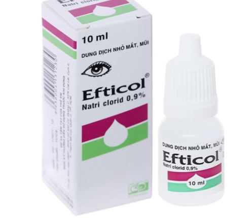 Thuốc Efticol 0.9% dùng để nhỏ mắt rửa mũi