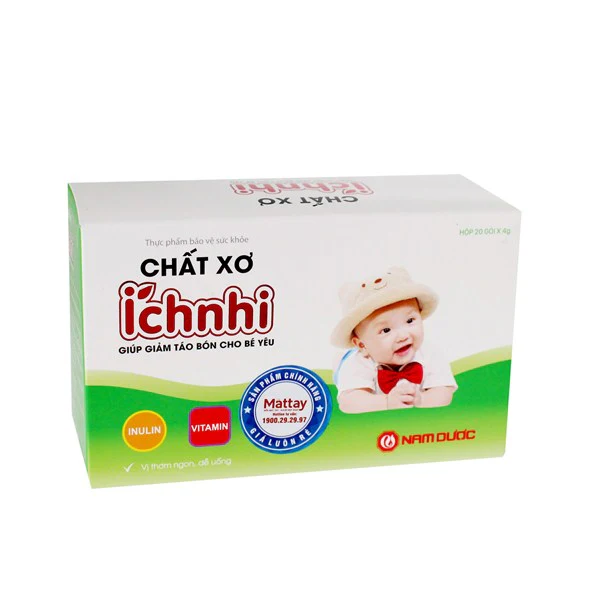 Chất xơ tự nhiên Ích Nhi giúp bé yêu chống lại táo bón 