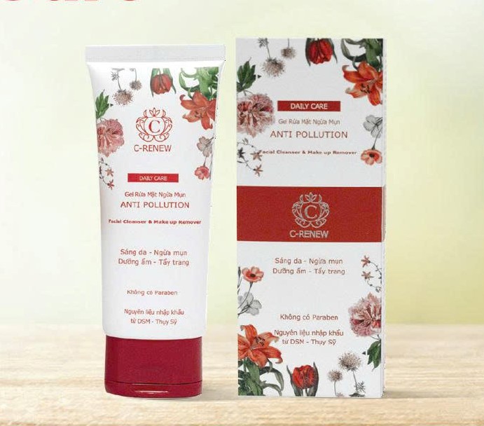 Gel rửa mặt – Tẩy trang – Ngừa mụn Anti Pollution C - Renew Daily Care