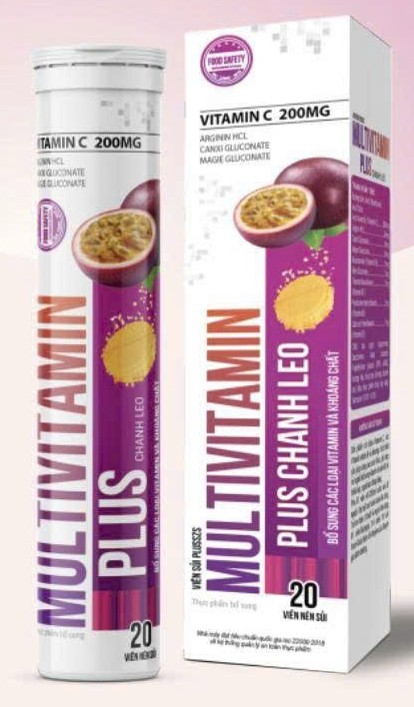 Viên sủi Plusssz Multivitamin Plus Chanh Leo