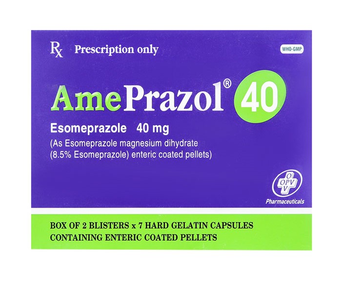 AmePrazol 40 điều trị trào ngược dạ dày