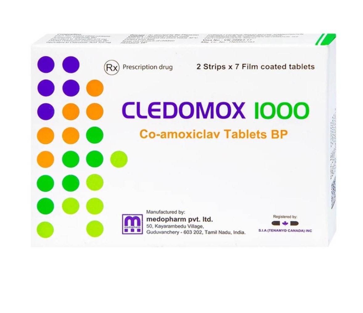 Cledomox 1000 điều trị hiệu quả các nhiễm khuẩn