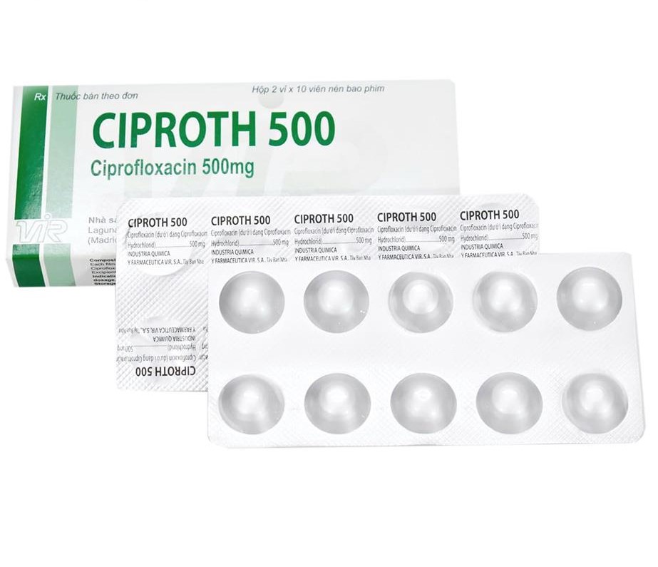 Ciproth 500 điều trị hiệu quả nhiều loại nhiễm khuẩn