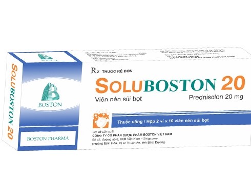 Soluboston 20 giúp giảm nhanh viêm và sưng