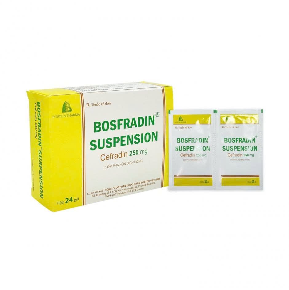 Bosfradin Suspension giúp điều trị hiệu quả các nhiễm khuẩn thường gặp