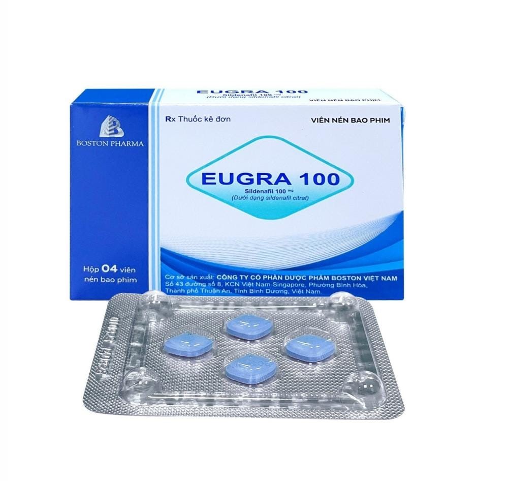 Eugra 100 giúp hỗ trợ điều trị rối loạn cương dương ở nam giới